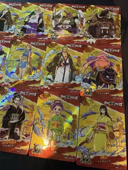 One Piece Set of 18 Collectible Character Anime SSR Cards CCG Luffy Nami - Image 5