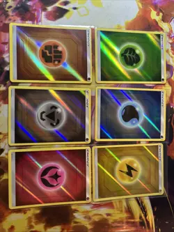 Fairy,steel,water,grass,electric +Energy Reverse Holo | Hidden Fates 6 Card Lot - Image 1