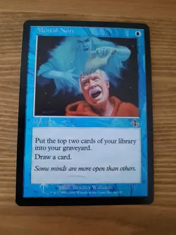 Magic Gathering MTG - FOIL Mental Note - Judgment Original Old Border EX/NM - Image 1