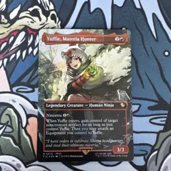Yuffie, Materia Hunter (Borderless) (Chocobo Track Foil) Commander: FF - Image 1