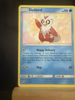 Delibird 57/214 Sm-Lost Thunder Regular Uncommon NM Pokemon TCG Card - Image 2