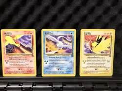 Pokemon Black Star Promo Cards Moltres, Articuno, Zapdos - Image 1