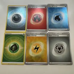 Pokemon Card Basic Energy Holo Lot of 6 - Image 1
