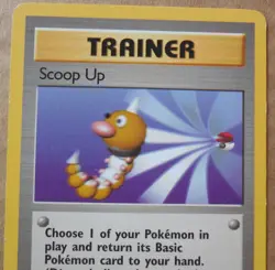 Scoop Up 107/130 Rare Non-Holo Base 2 Set Pokemon Trainer Card LP - Image 2