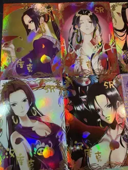 One Piece Set of 9 Collectible Character Anime SSR Cards CCG Boa Hancock K10 - Image 2