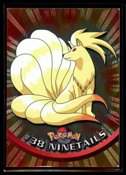 1998 Topps Black Logo Ninetails #38 Foil Holo Pokemon Card - Image 1