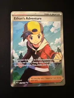 Pokemon TCG: Ethan's Adventure 221/182 Destined Rivals Full Art Trainer - Image 1