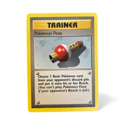 Pokemon Flute #86/102 - Base Set Uncommon Trainer - Lightly Played - Image 1