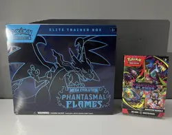POKEMON MEGA EVOLUTION PHANTASMAL FLAMES ELITE TRAINER BOX & BOOSTER BUNDLE 🚚✅ - Image 1