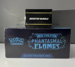 POKEMON MEGA EVOLUTION PHANTASMAL FLAMES ELITE TRAINER BOX & BOOSTER BUNDLE 🚚✅ - Image 3