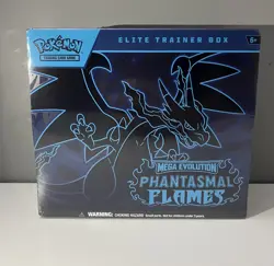 POKEMON MEGA EVOLUTION PHANTASMAL FLAMES ELITE TRAINER BOX & BOOSTER BUNDLE 🚚✅ - Image 4