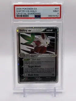 2006 POKEMON EX CRYSTAL GUARDIANS #97 SHIFTRY EX-HOLO PSA 9 - Image 1