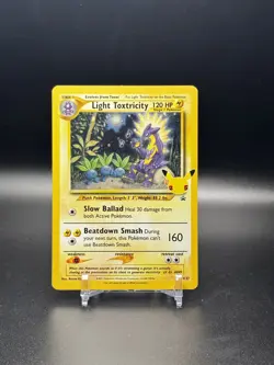 POKEMON CELEBRATIONS PROMO #SWSH137 LIGHT TOXTRICITY BLACK STAR PROMO - NM - Image 1