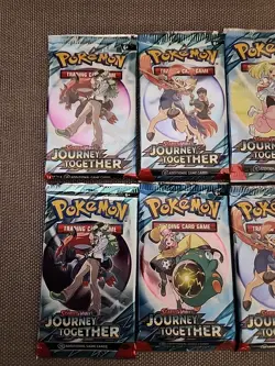 10x Journey Together Booster Packs - Pokemon TCG Factory Sealed LOT - Image 2