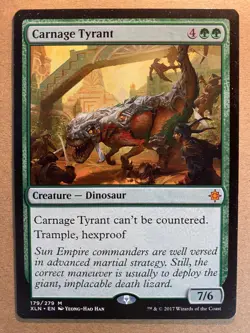 MTG 1x Carnage Tyrant # 179 Ixalan Modern Magic the Gathering Card x1 NM - Image 1
