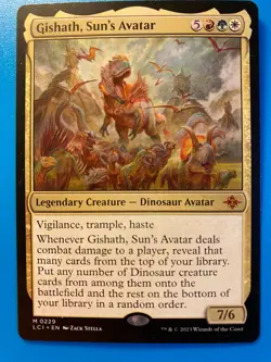 MTG 1x Gishath, Sun's Avatar 229 The Lost Caverns of Ixalan Magic Card x1 NM - Image 1