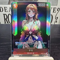 9 ONE PIECE Sexy Goddess Waifu Anime Doujin Card ALL NM nami robin hancock - Image 2
