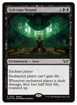 MTG - FOIL Promo - Grievous Wound - Rare Enchantment - Duskmourn (DSK) - M/NM - Image 1