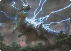 Thrasta, Tempest's Roar (41/81) Modern Horizons 2 MTG- ART SERIES - MINT - Image 1
