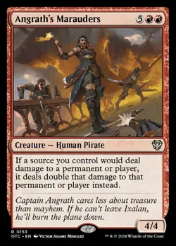 x1 Angrath's Marauders R MTG Commander: Outlaws of Thunder Junction M/NM, Englis - Image 1