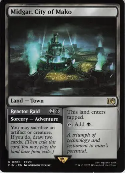 Midgar, City of Mako R FINAL FANTASY 286 NM Normal MTG - Image 1
