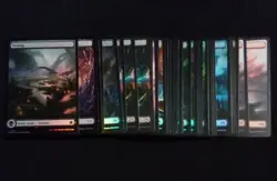 Lot Of 43 Mtg Full Art Lands Various Sets 23 Foil - Image 1