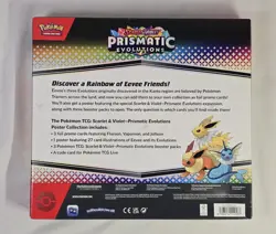 Pokemon TCG Scarlet & Violet Prismatic Evolutions Poster Collection Box - Sealed - Image 3