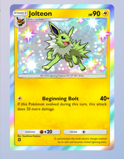 Jolteon Shiny 1?, Pokemon TCG Pocket, Extradimensional Crisis, English - Image 1
