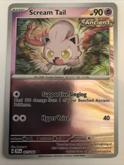 Pokemon TCG Temporal Forces Scream Tail Reverse Holofoil 077/162 NM - Image 1