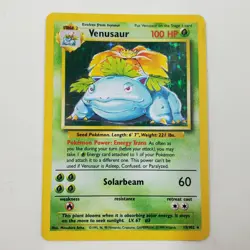 1999 Pokemon Base Set 2 Venusaur Holo 15/102 WotC Vintage Holographic - Image 2