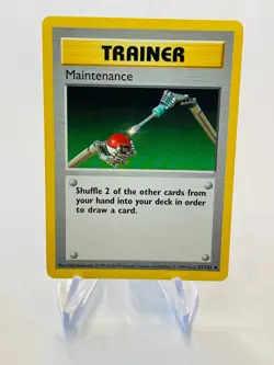 MAINTENANCE 1999 Pokemon Base Set SHADOWLESS Uncommon POKEMON 83/102 - Image 1