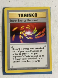 SHADOWLESS Super Energy Removal - RARE Trainer - Pokemon Base Set 79/102 - Image 1