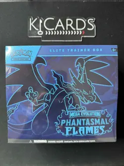 Pokemon TCG | Phantasmal Flames ETB | New & Sealed | English | Elite Trainer Box - Image 1