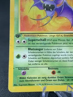 Zubat 1. Edition 57/62 Fossil Set Pokemon Karte/Card Deutsch/German Vintage - Image 4