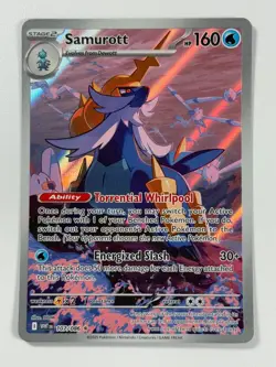 Pokemon Cards Samurott 107/086 White Flare Scarlet & Violet IR Holo - Image 1