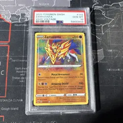 2020 Pokemon Zamazenta 102/185 Amazing Rare Vivid Voltage Gem Mint PSA 10 - Image 1