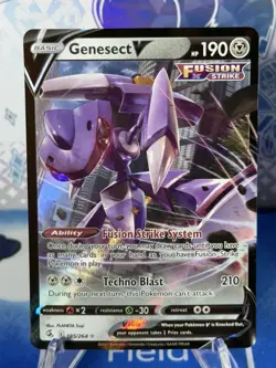 Genesect V 185/264 - SWSH: Fusion Strike Ultra Rare - Pokemon TCG NM - Image 1