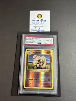 2016 Pokemon XY Evolutions Reverse Foil Holo Arcanine #18 PSA 10 (Pop 46!) - Image 1