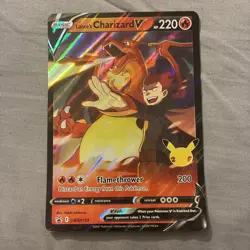 Lance's Charizard V SWSH133 JUMBO OVERSIZED Black Star Promo Pokemon Card - Image 2
