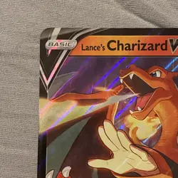Lance's Charizard V SWSH133 JUMBO OVERSIZED Black Star Promo Pokemon Card - Image 3