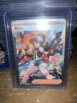 Pokemon Hilda Trainer Card SAR SIR 171/086 SV11W White Flare English - Image 2