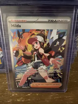 Pokemon Hilda Trainer Card SAR SIR 171/086 SV11W White Flare English - Image 5
