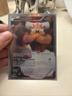 Free Shipping 2012 Pokemon Black & White Promo #BW43 Landorus HOLO RARE FULL ART - Image 1