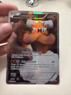 Free Shipping 2012 Pokemon Black & White Promo #BW43 Landorus HOLO RARE FULL ART - Image 2