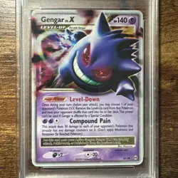 2009 POKEMON PLATINUM ARCEUS #97 GENGAR LV.X-HOLO PSA 8 (regrade 9U) - Image 2