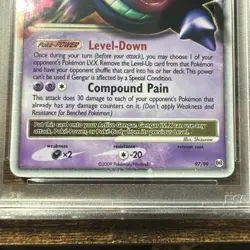2009 POKEMON PLATINUM ARCEUS #97 GENGAR LV.X-HOLO PSA 8 (regrade 9U) - Image 4