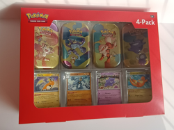 Pokemon TCG 151 Mini Tins 4 Pack + 4 Promos 💎SEALED💎 Sams Club Exclusive NEW - Image 1