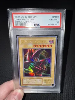 PSA 10 Dark Magician 2001 Yu-Gi-Oh! Japanese Premium Pack 4 #P4-02 Arkana Art - Image 3