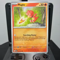 Magby - 019/182 - Pokemon Paradox Rift 2023 - Common Card NM - Image 1