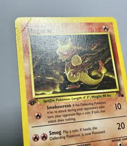 Magmar 39/62 (DMG) 1st Edition Uncommon Fossil Set 1996 WOTC Pokemon Card - Image 3
